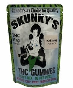 Skunky's Gummies (225mg THC per pack - Assorted Flavours)