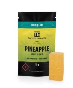 CBD Pineapple Jelly Bomb - Twisted Extracts