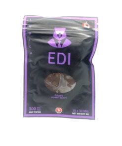 Edi - Grape Gummy Bears (300mg of THC - Indica)