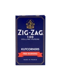 Zig Zag Blue Kutcorners Free Burning Rolling Papers - Single Wide (100 Sheets)