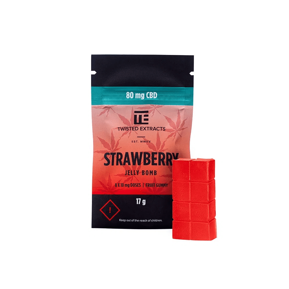 CBD Strawberry Jelly Bomb - Twisted Extracts