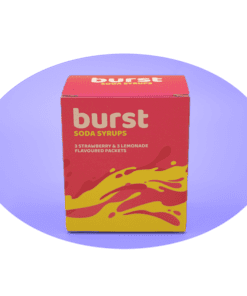 Burst Nano Indica THC Soda Syrup - 6 Pack (3 Strawberry + 3 Lemonade) 180mg THC Total