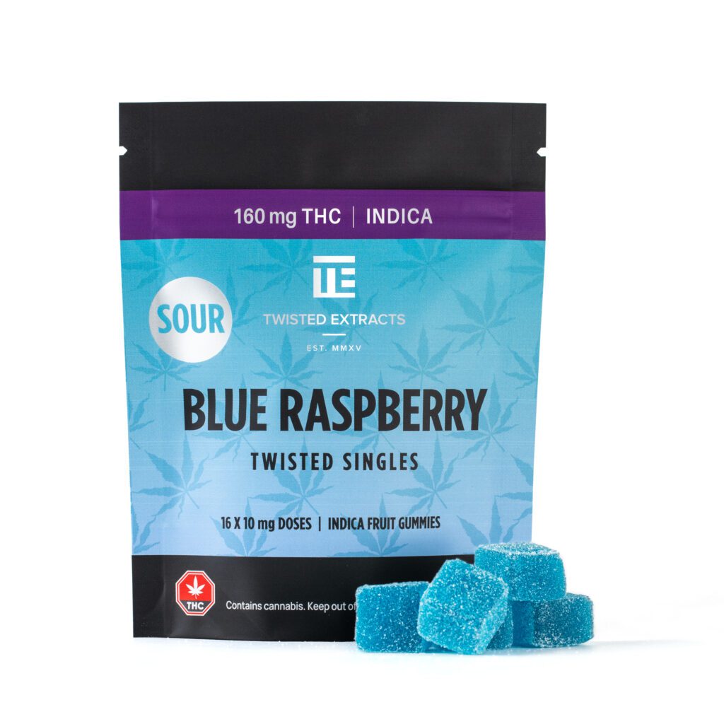 Twisted Extracts - Blue Raspberry Sour Singles (160mg THC3