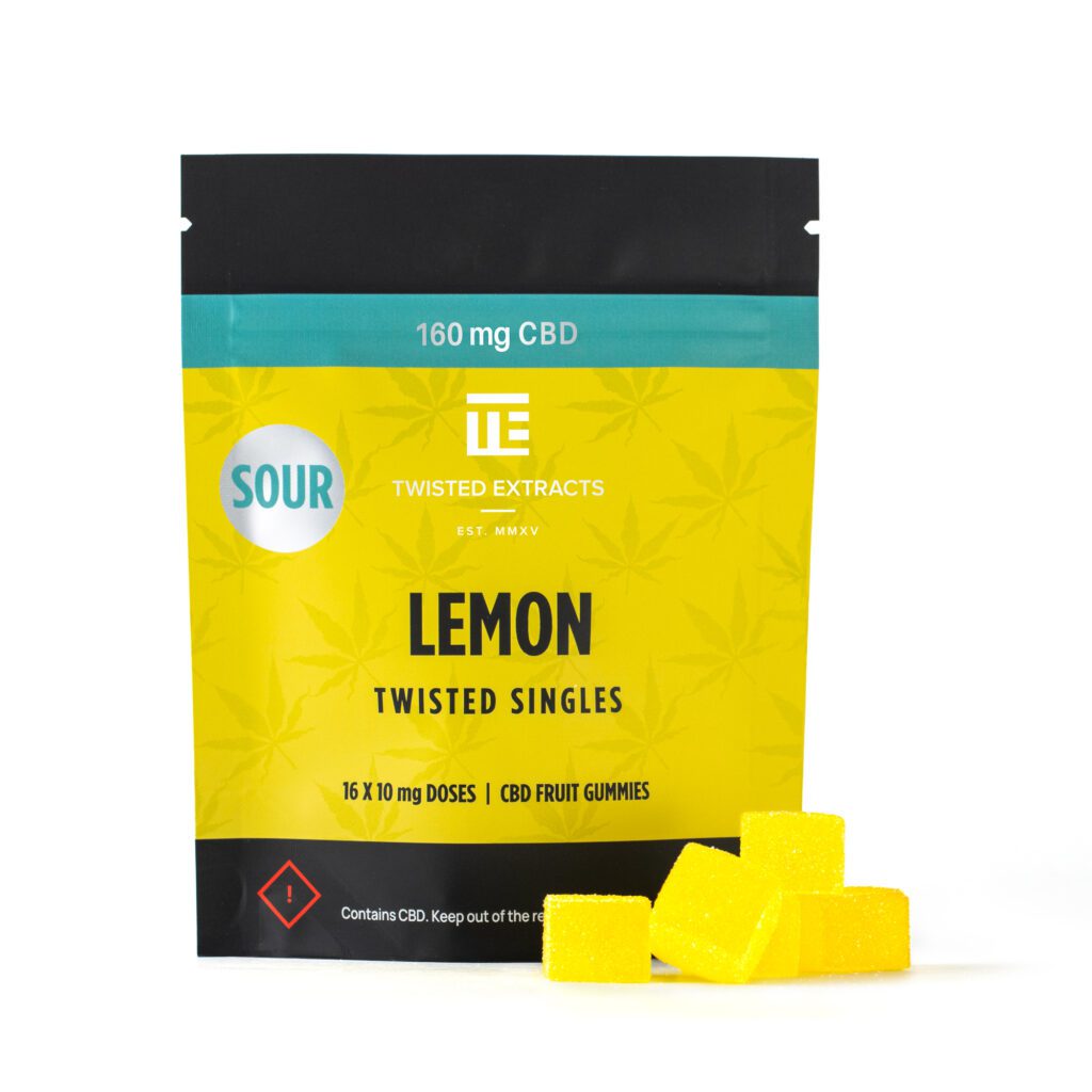 Twisted Extracts - Lemon Sour Singles (160mg CBD)