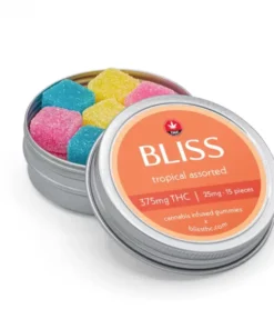 Tropical Assorted Gummies (375mg of THC) - Bliss