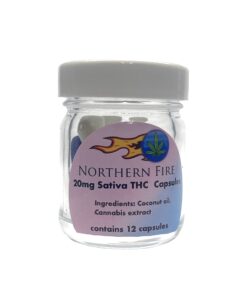 20mg Sativa THC Capsules (12 caps) - Northern Fire