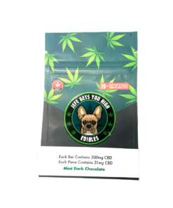 Jefe Gets You High Edibles - Mint Dark Chocolate Bars (500mg of CBD)