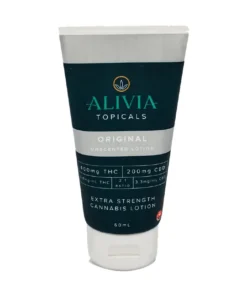 ALIVIA - Unscented Lotion (400mg THC + 200 mg CBD, 2oz)